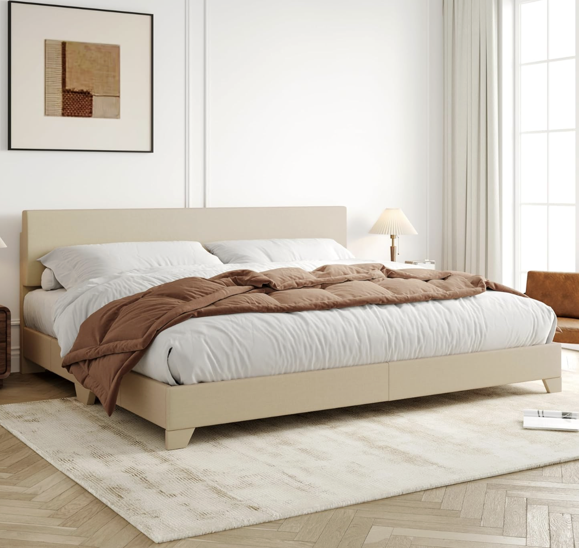 Modern Organic Low Profile Bed