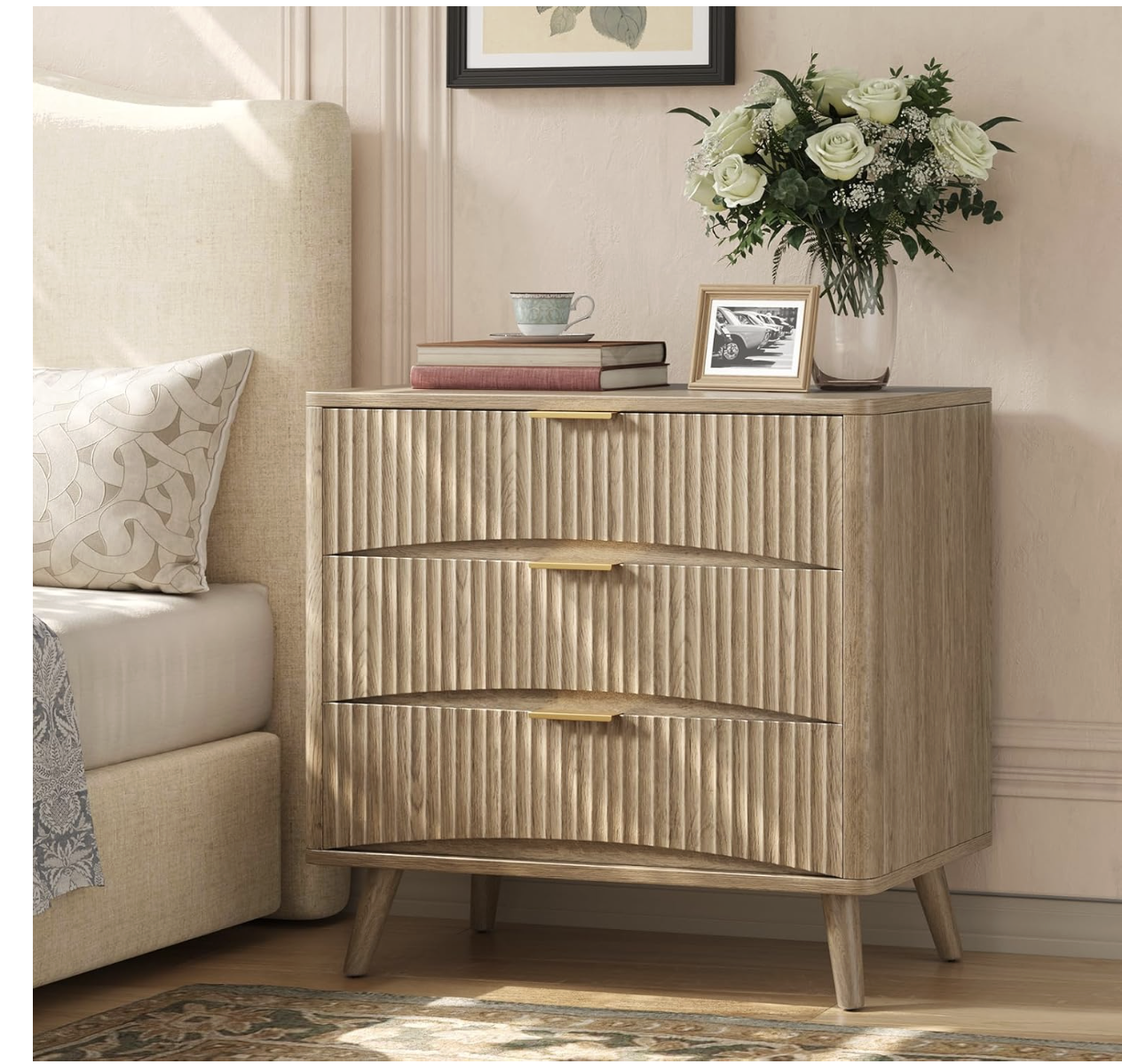 Modern Organic Oak Nightstand