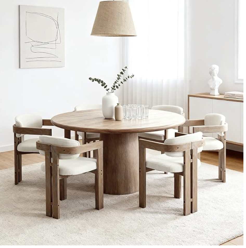 Softly Curved Upholstered Chair
