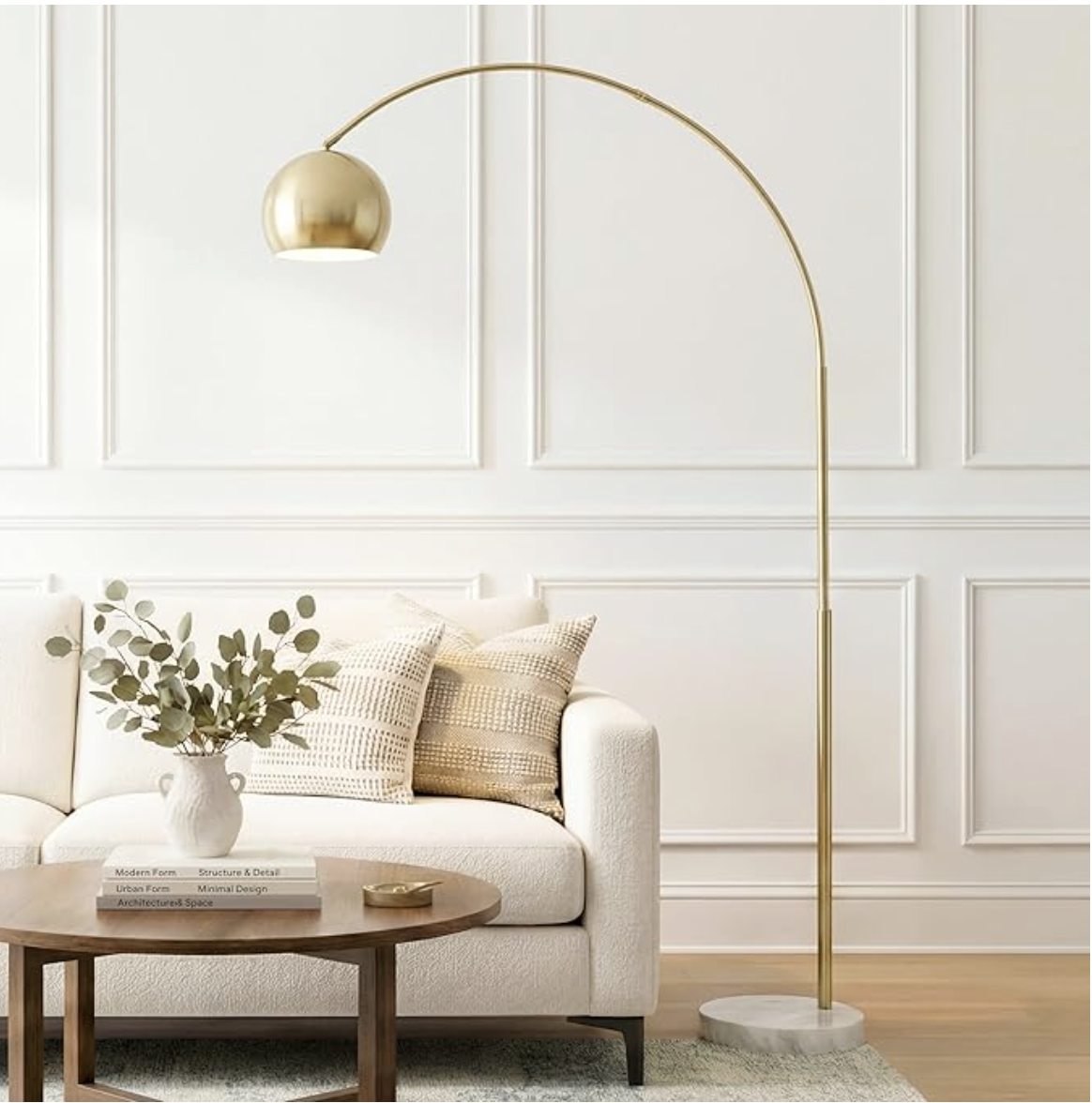 Aged Brass Floor Lamp